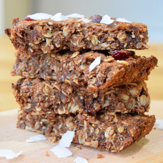 Chocolate Cranberry Granola Bars