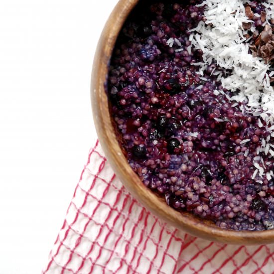 Blueberry Millet Porridge