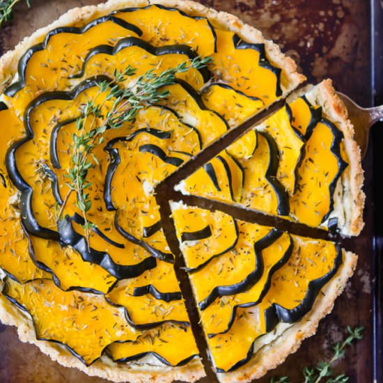 Roasted Acorn Squash Tart