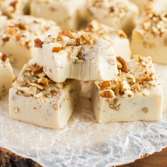 Easy Salted Maple Nut Fudge