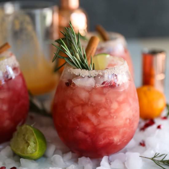 Pomegranate Rosemary Margaritas