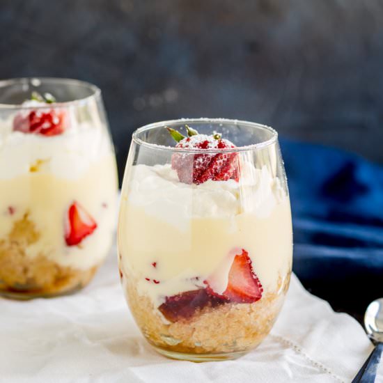 Individual Strawberry Trifle