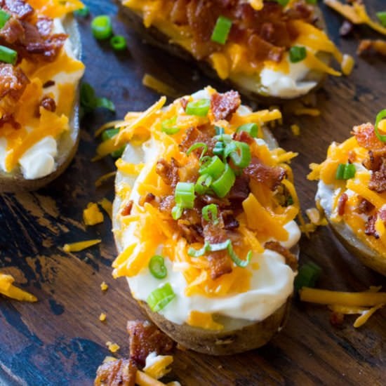 Slow Cooker Baked Potatoes