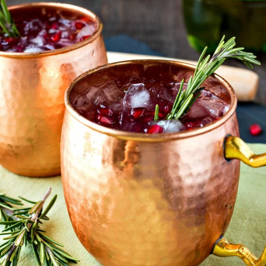 Pomegranate Rosemary Moscow Mule