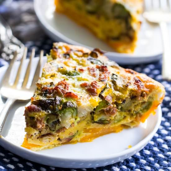 Butternut Crusted Paleo Quiche