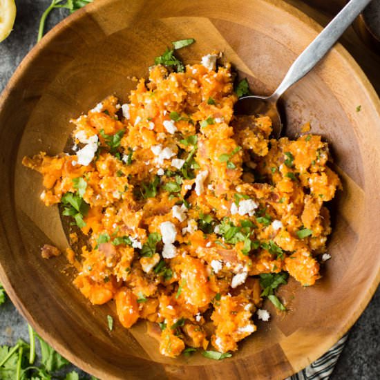 Lemony Feta & Sweet Potato Mash