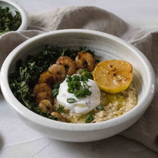 Comforting Savory Cheesy Lemony Oat