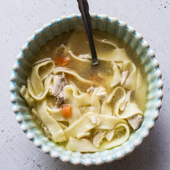 Chicken Soup with Homemade Noodles