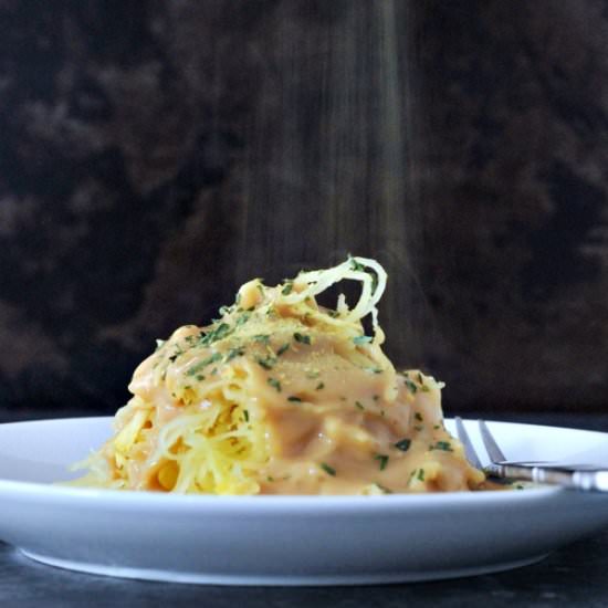 Rich Chipotle Alfredo Spaghetti