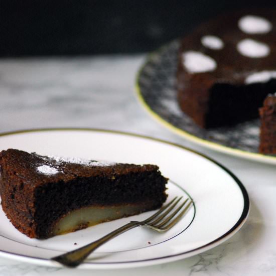 Free From Chocolate and Pear Cake