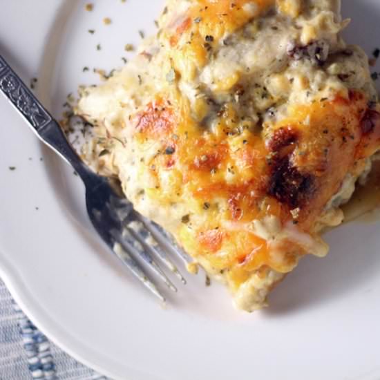 Cheesy Verde Chicken Enchiladas