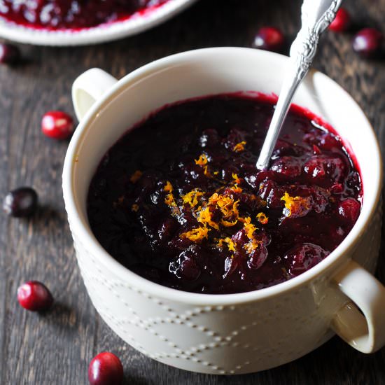 Grand Marnier Cranberry Sauce