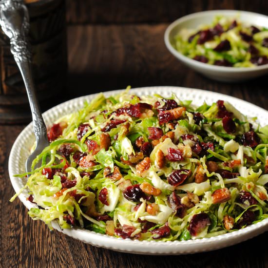 Honey Mustard Brussels Sprout Salad