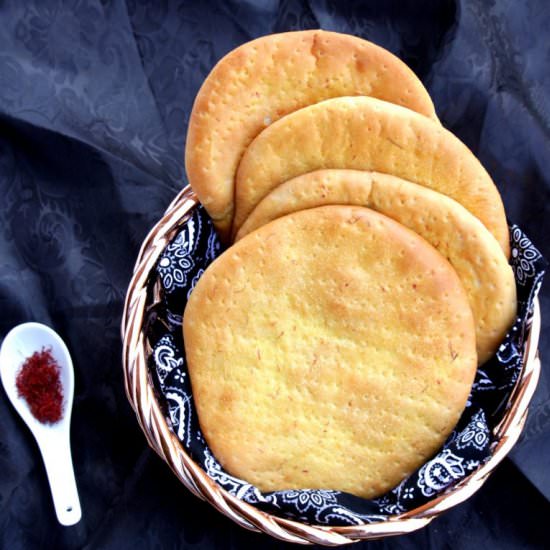 Sheermal-Saffron Flavored flatbread