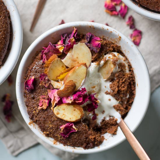 Healthy Almond Chocolate Mug Cake