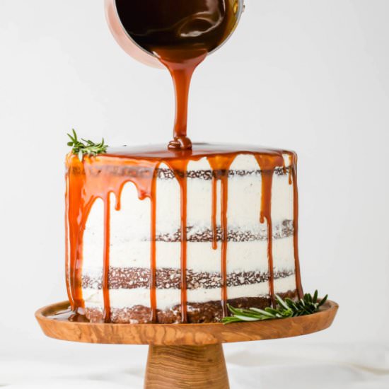 Gingerbread Cake with Caramel