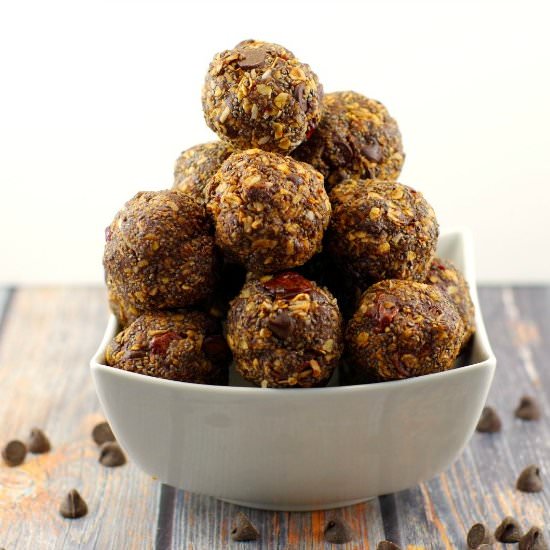 No Bake Chocolate Energy Bites