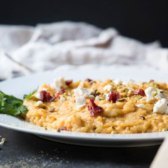 Easy Oven Baked Pumpkin Risotto