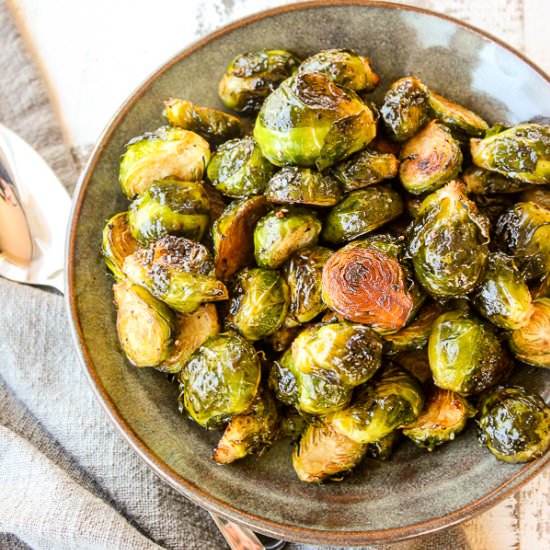 Balsamic Roasted Brussels Sprouts