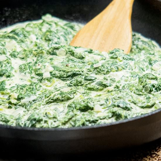 Easy Creamed Spinach
