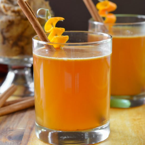 Hot Apple Cider Buttered Whiskey