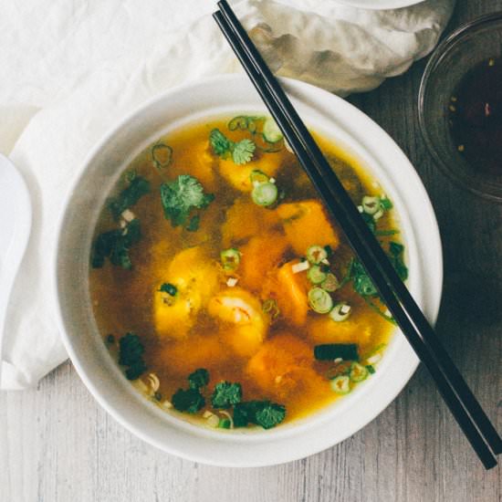 Vietnamese kabocha squash soup