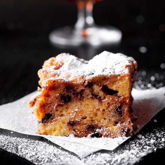 Chocolate Panettone Bread Pudding