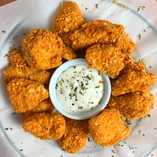 Baked Cheezy Chicken Nuggets