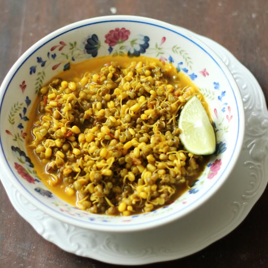 Sprouts Mung Beans Curry