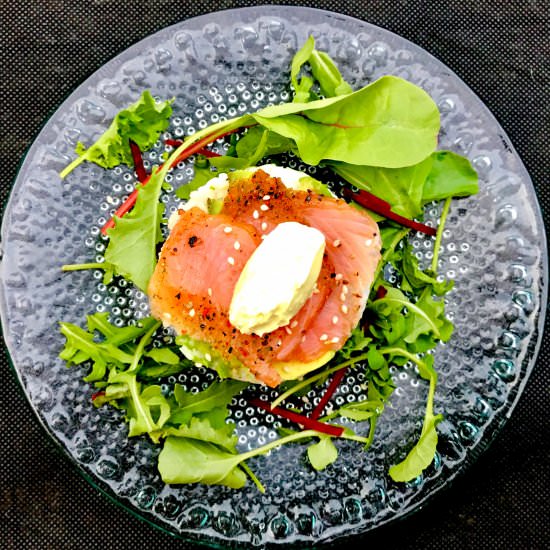 Smoked Salmon Sushi