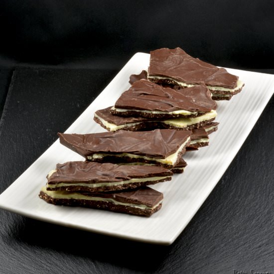 Triple Chocolate Praline Bark