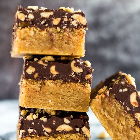 Chocolate Peanut Butter Blondies