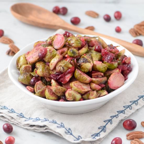 Brussel Sprouts and Cranberries
