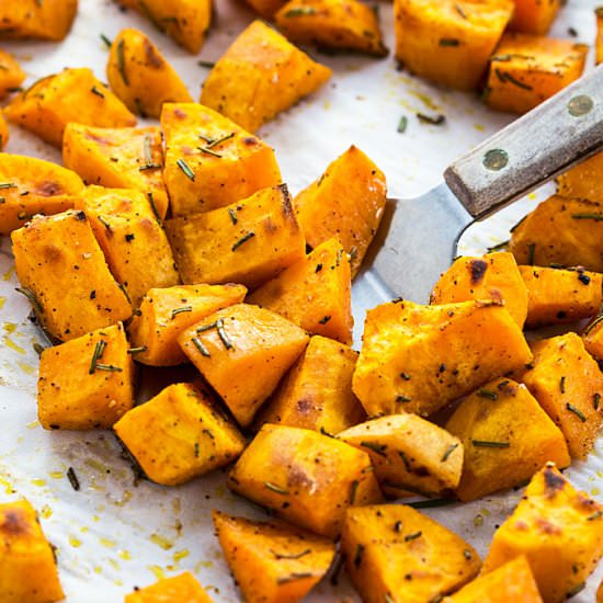roasted rosemary sweet potatoes