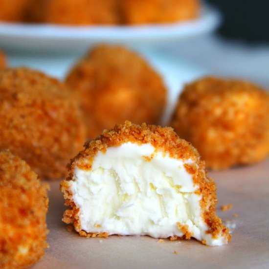 Gingerbread Frozen Cheesecake Bites