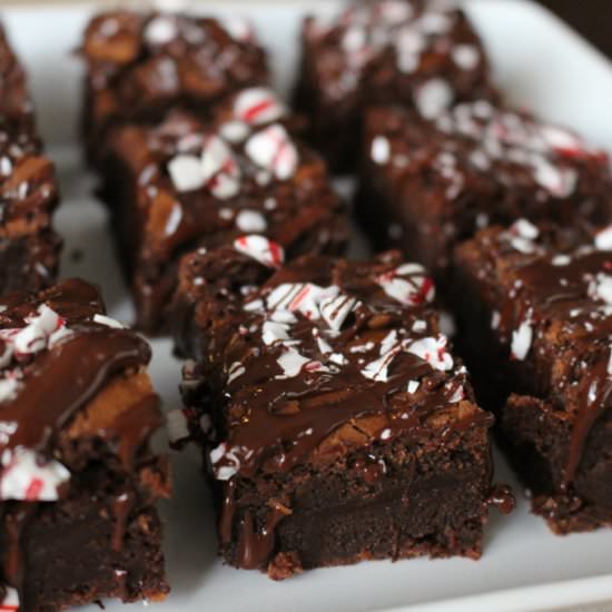 Peppermint Mocha Brownies