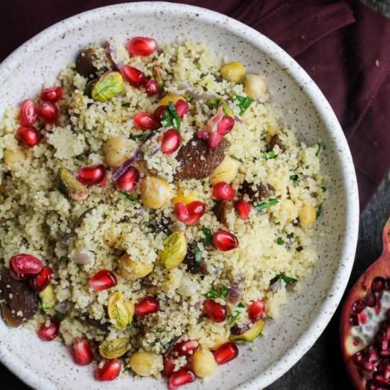 Couscous with Apricots & Pistachios