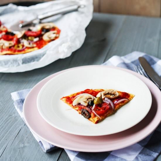 Vegetable Tortilla Pizza