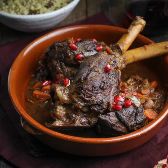 Moroccan Braised Lamb Shanks
