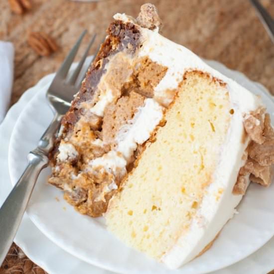 Pumpkin Praline “PieCaken” Cake