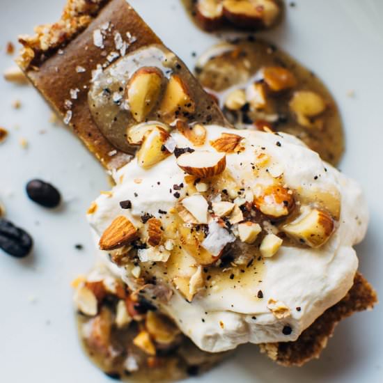 No Bake Pumpkin Tart with Caramel