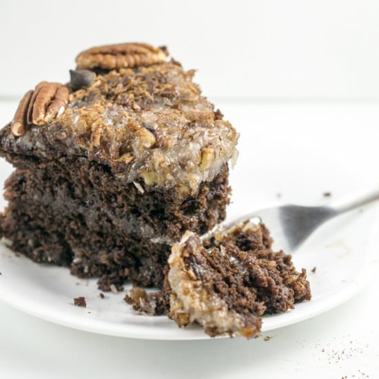 Vegan German Chocolate Cake