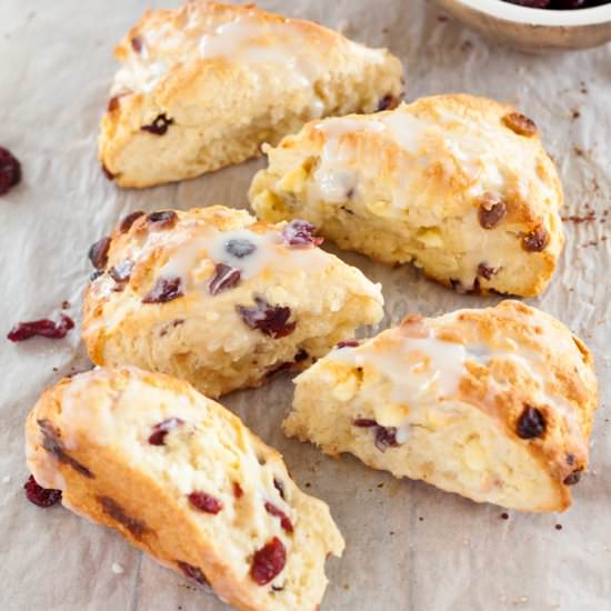 Cranberry White Chcolate Scones