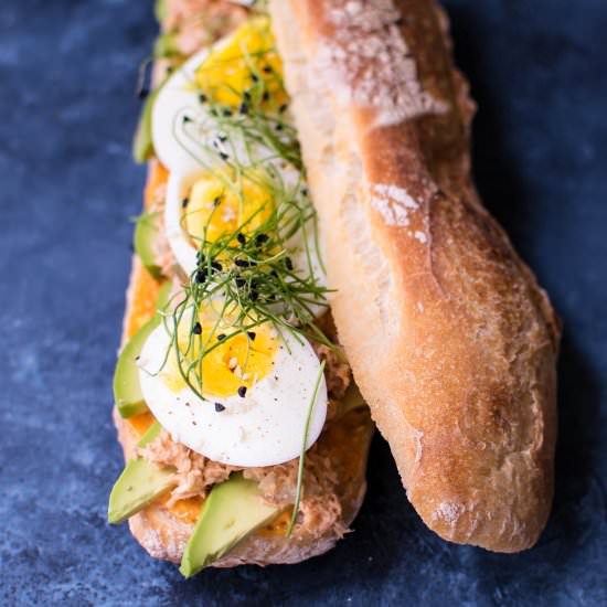 Spicy Tuna and Egg Sammies