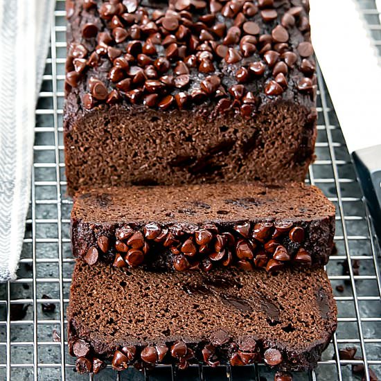 Flourless Chocolate Pumpkin Bread
