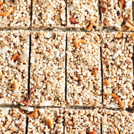Low Sugar Sweet & Salty Cereal Bars