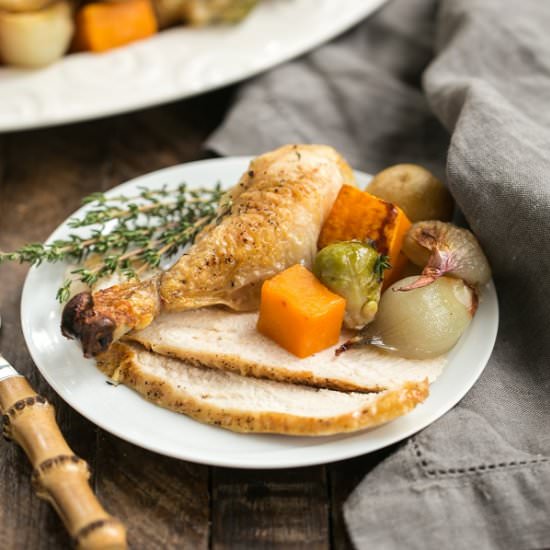 Sheet Pan Chicken w/ Fall Vegetable