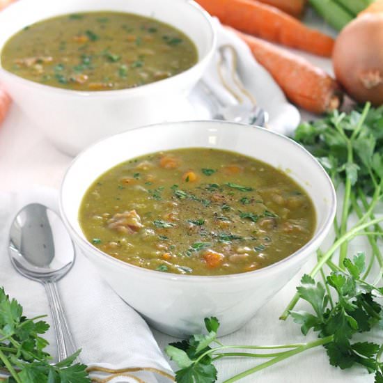 Pressure Cooker Split Pea Soup