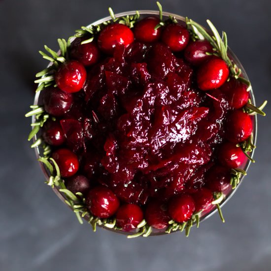 Cranberry Pomegranate Sauce