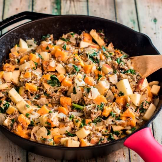 Wild Rice and Squash Skillet